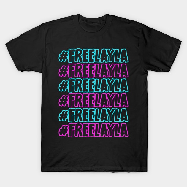 #freelayla Mallorca Party Schlager Free Layla T-Shirt by jodotodesign